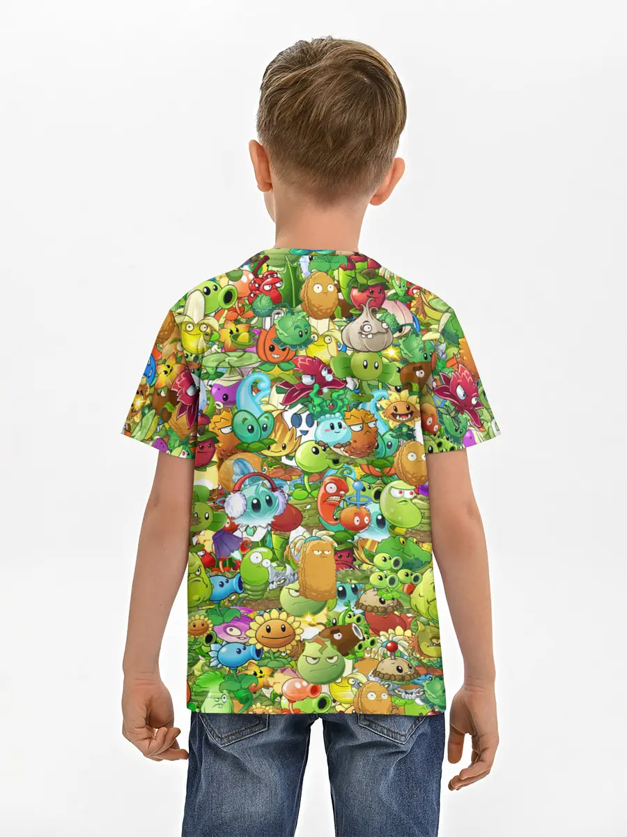 Детская базовая футболка / PLANTS VS ZOMBIES