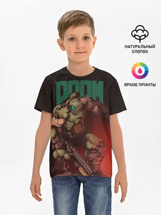 Детская базовая футболка / Doom