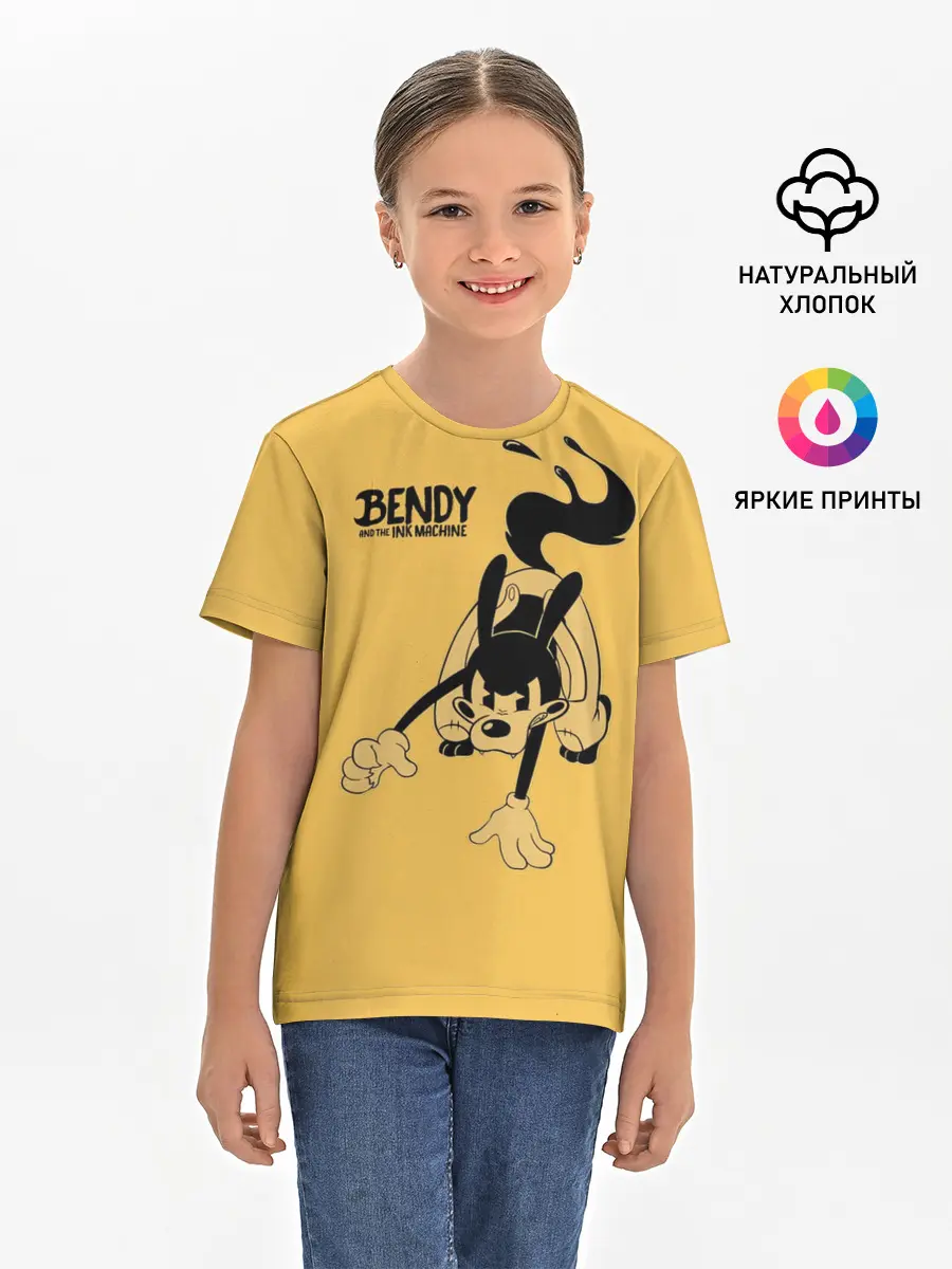 Детская базовая футболка / Bendy And The Ink Machine