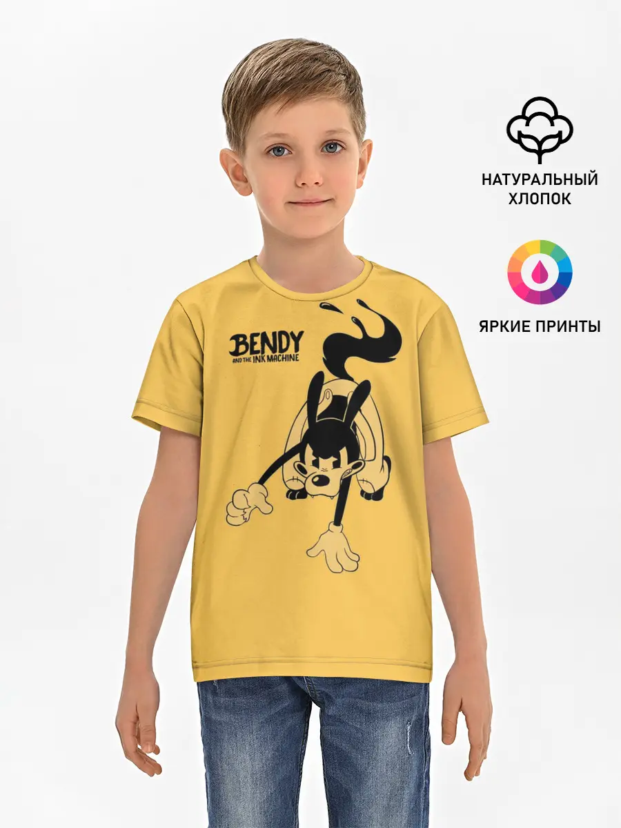 Детская базовая футболка / Bendy And The Ink Machine