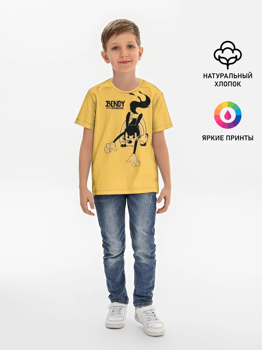 Детская базовая футболка / Bendy And The Ink Machine