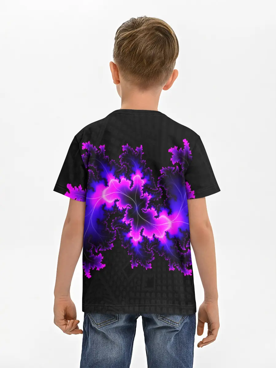 Детская базовая футболка / NEON Liquid