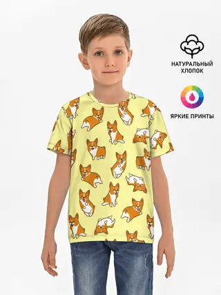 Детская базовая футболка / Корги