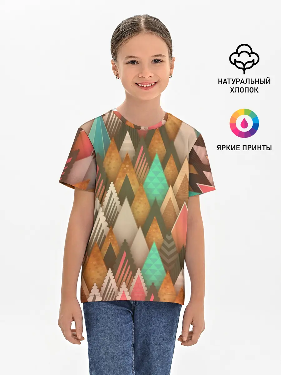 Детская базовая футболка / Острые пики