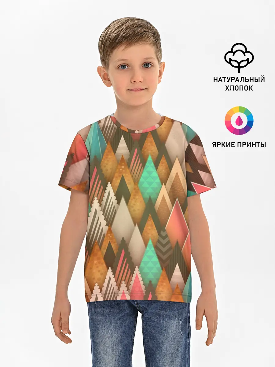 Детская базовая футболка / Острые пики
