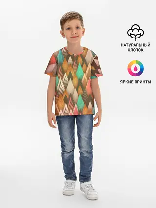 Детская базовая футболка / Острые пики