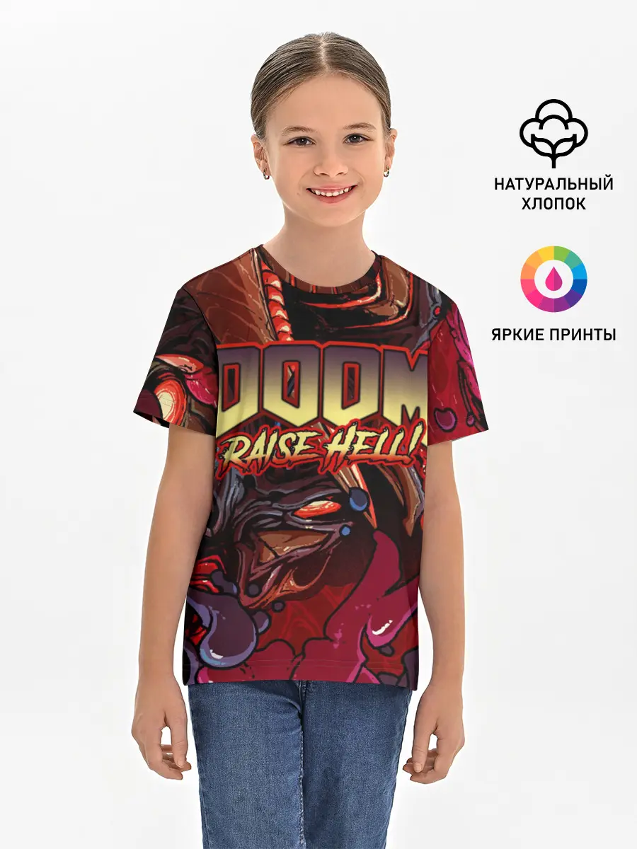 Детская базовая футболка / DOOM Eternal