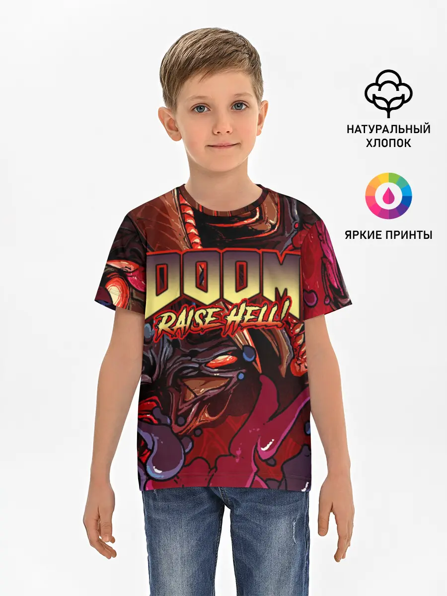 Детская базовая футболка / DOOM Eternal