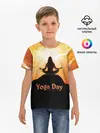Детская базовая футболка / International Yoga Day