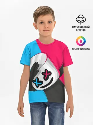 Детская базовая футболка / New Marshmello