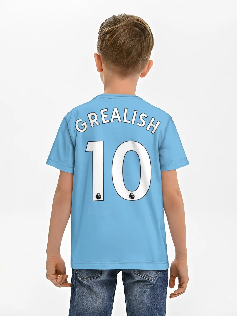 Детская базовая футболка / Джек Грилиш Манчестер Сити