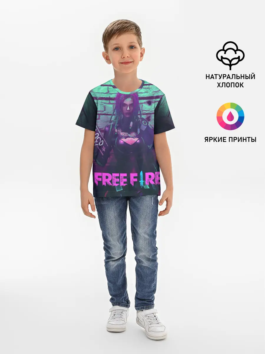 Детская базовая футболка / FREE FIRE