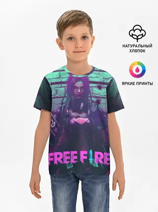 Детская базовая футболка / FREE FIRE