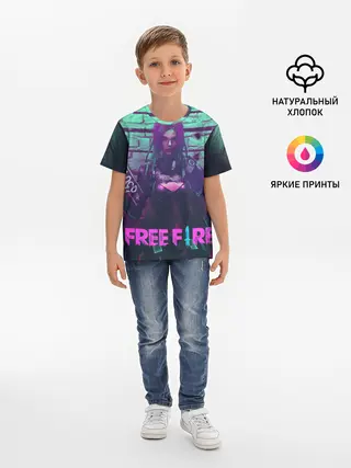 Детская базовая футболка / FREE FIRE