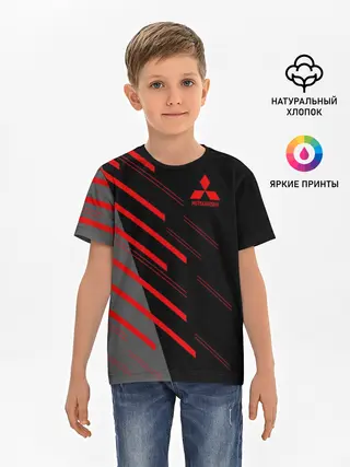 Детская базовая футболка / MITSUBISHI | МИТСУБИСИ
