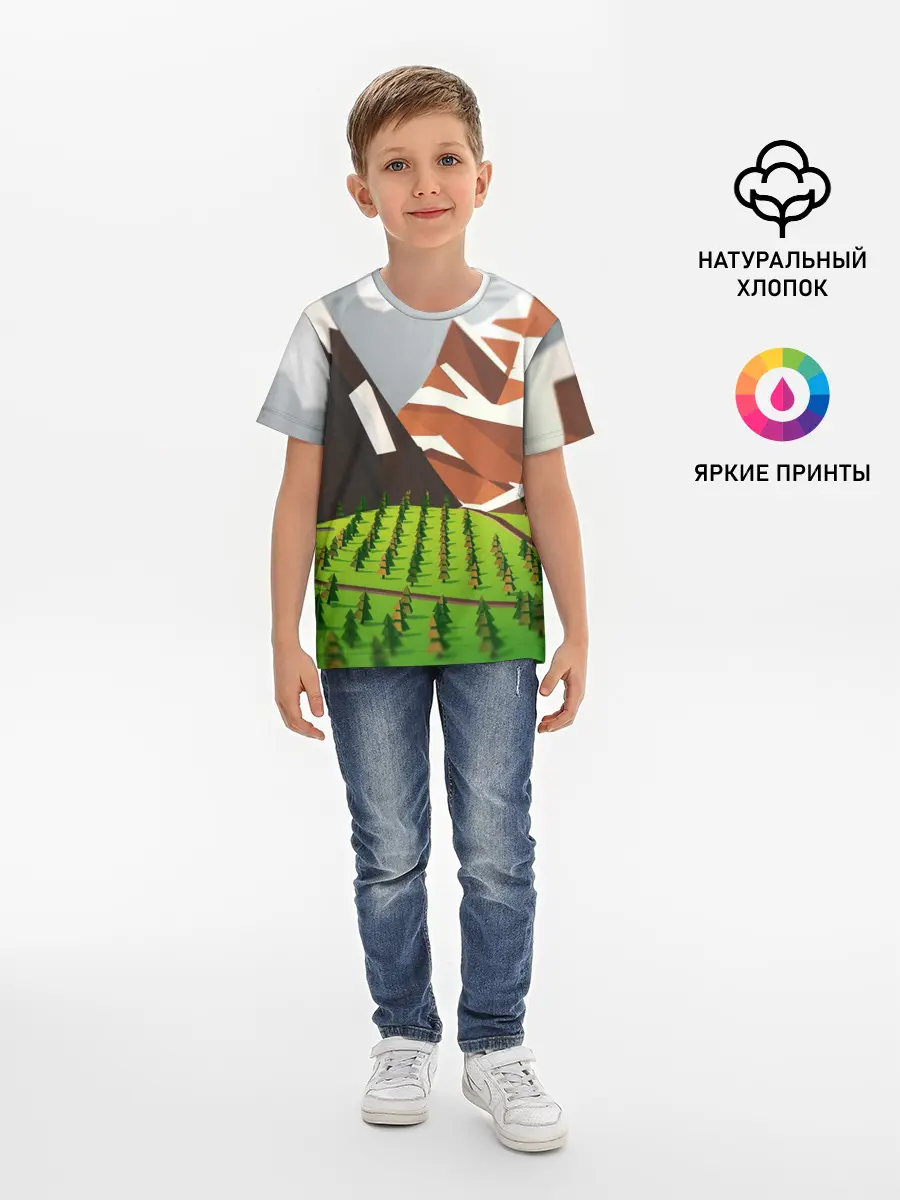 Детская базовая футболка / Горы
