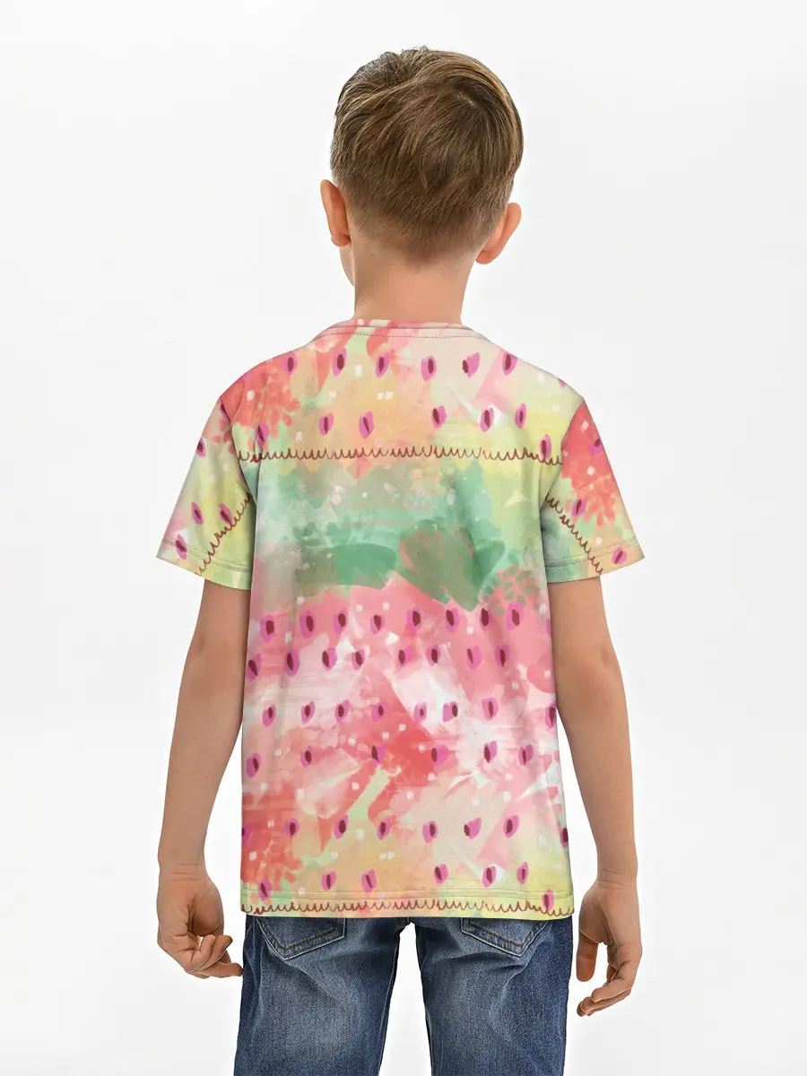 Детская базовая футболка / Бархатный арбуз