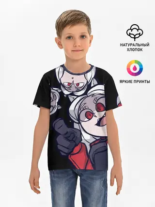 Детская базовая футболка / Мультяшные герои Helltaker