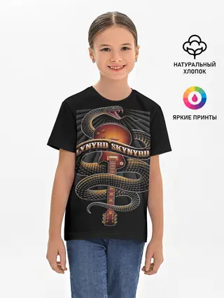 Детская базовая футболка / LYNYRD SKYNYRD SNAKE