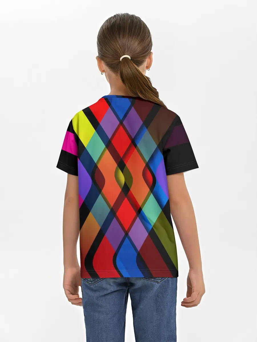 Детская базовая футболка / Симметрия красок