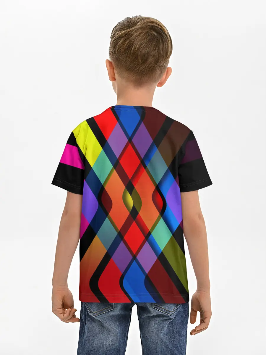 Детская базовая футболка / Симметрия красок