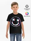 Детская базовая футболка / Glitch Smile