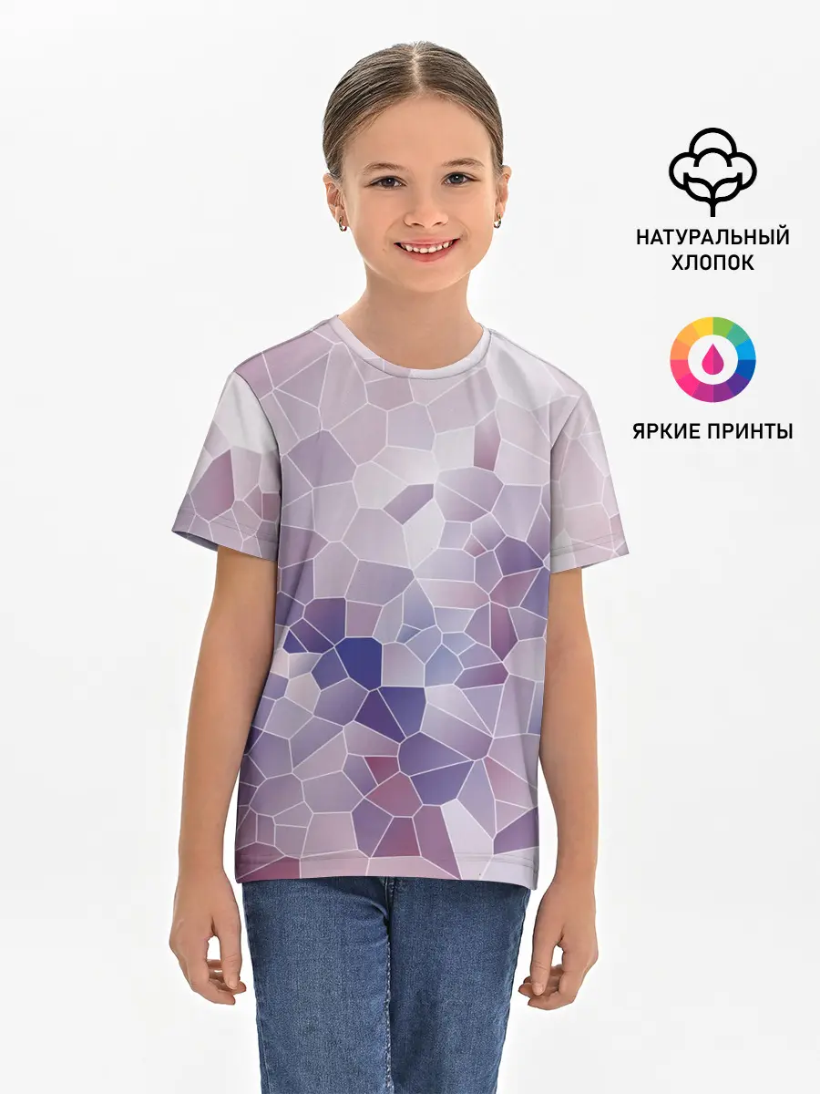 Детская базовая футболка / Узор Мозаика