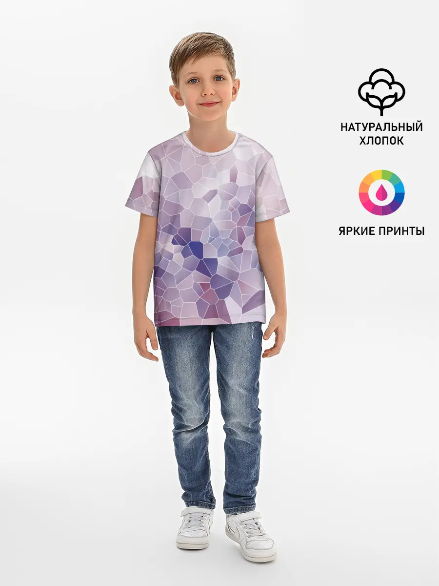 Детская базовая футболка / Узор Мозаика