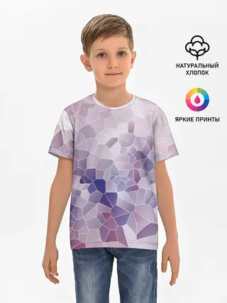 Детская базовая футболка / Узор Мозаика
