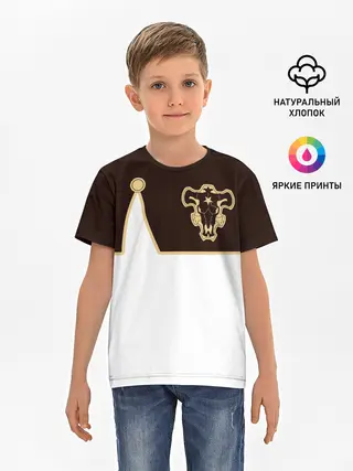 Детская базовая футболка / Мантия Чёрный Бык
