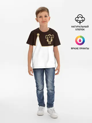 Детская базовая футболка / Мантия Чёрный Бык