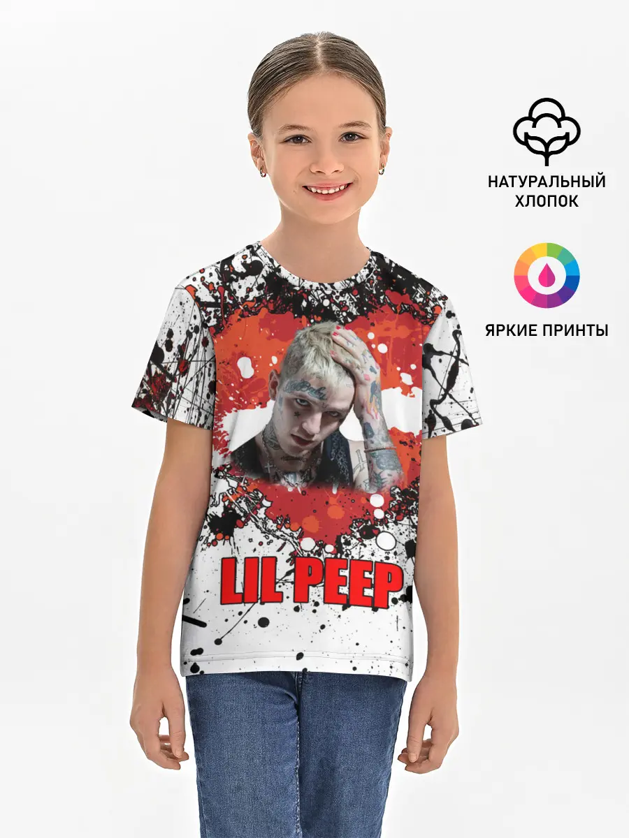 Детская базовая футболка / Lil Peep