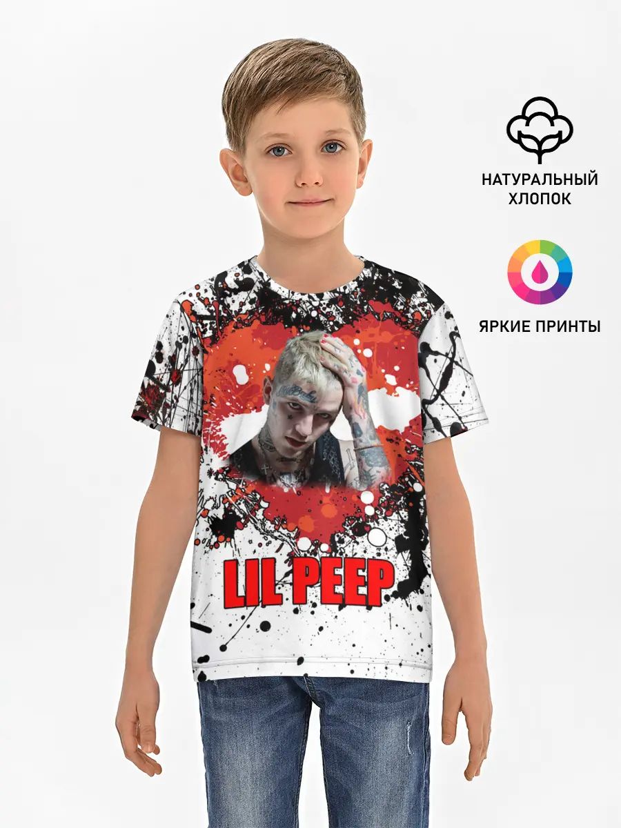 Детская базовая футболка / Lil Peep