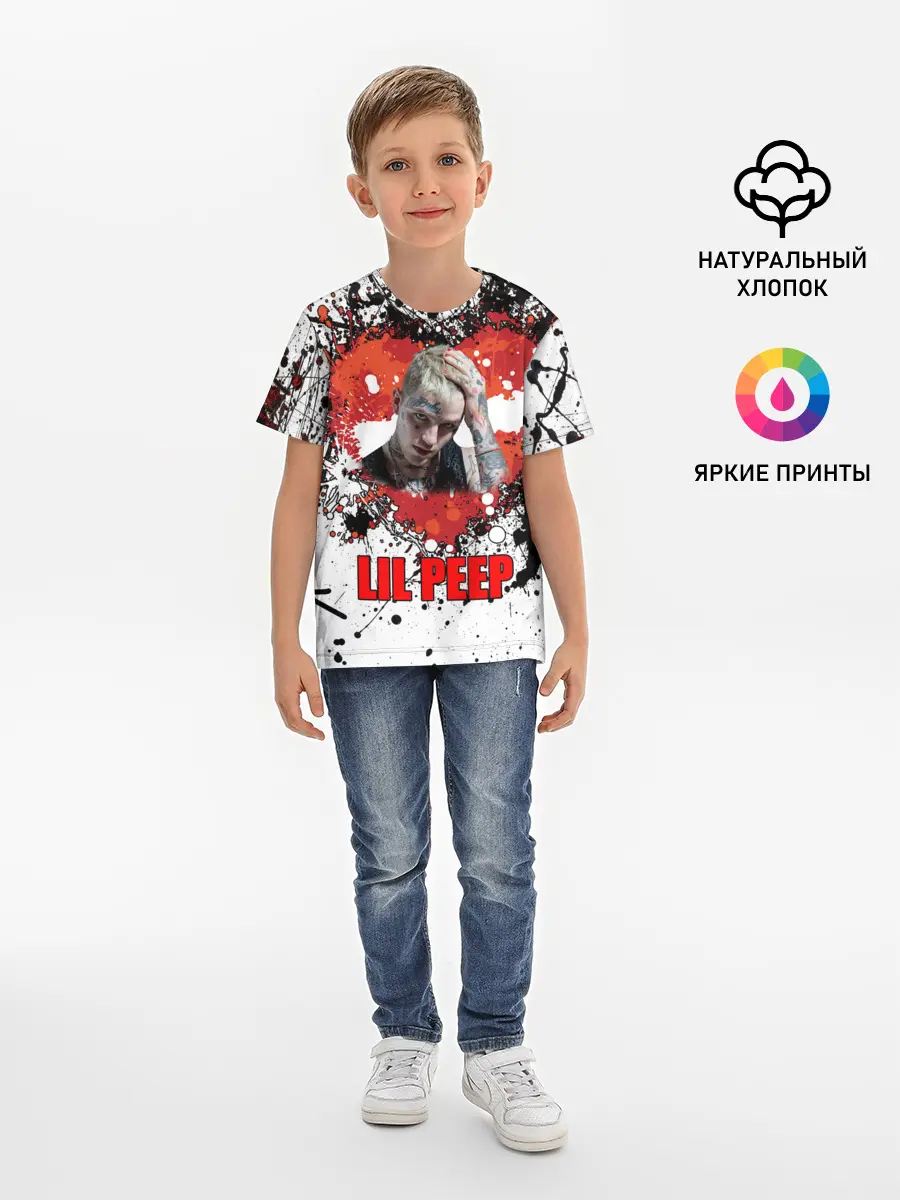 Детская базовая футболка / Lil Peep