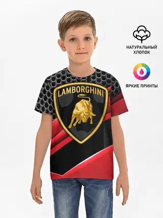 Детская базовая футболка / Lamborghini