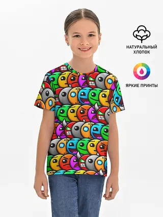 Детская базовая футболка / GEOMETRY DASH