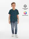 Детская базовая футболка / Batman pattern