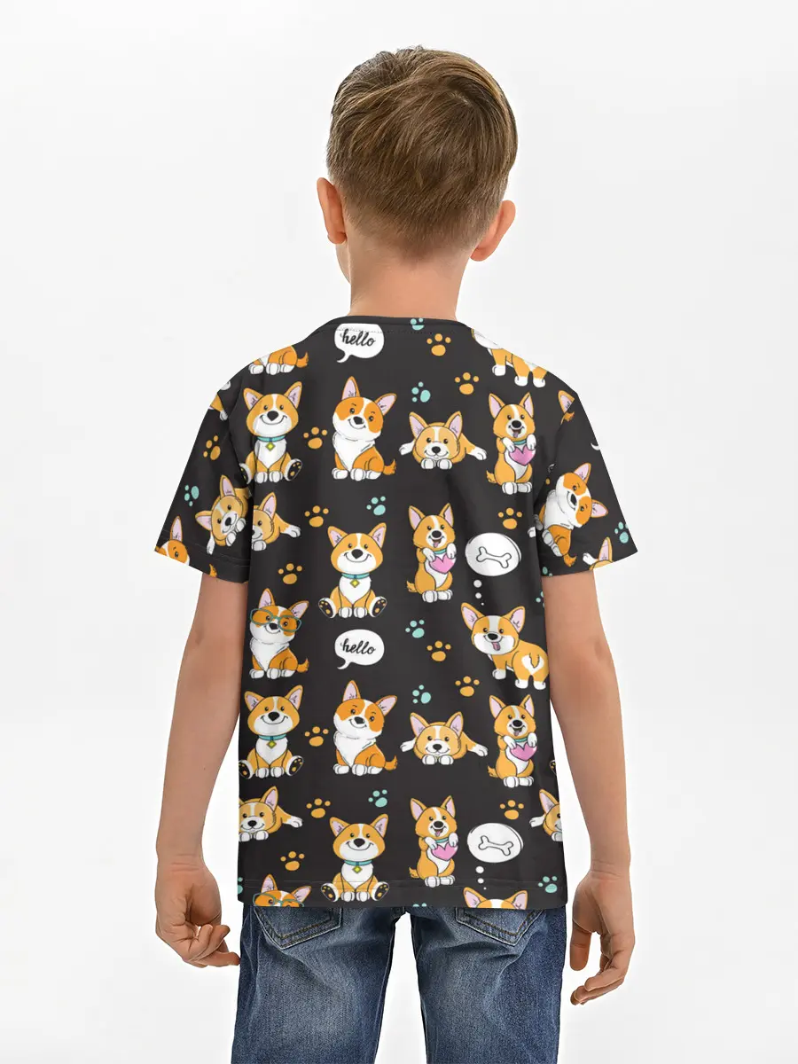 Детская базовая футболка / Милые пёсики