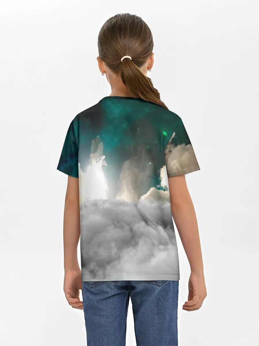 Детская базовая футболка / Elon Musk Thinker