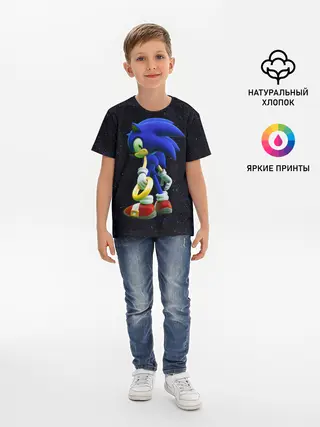 Детская базовая футболка / Sonic