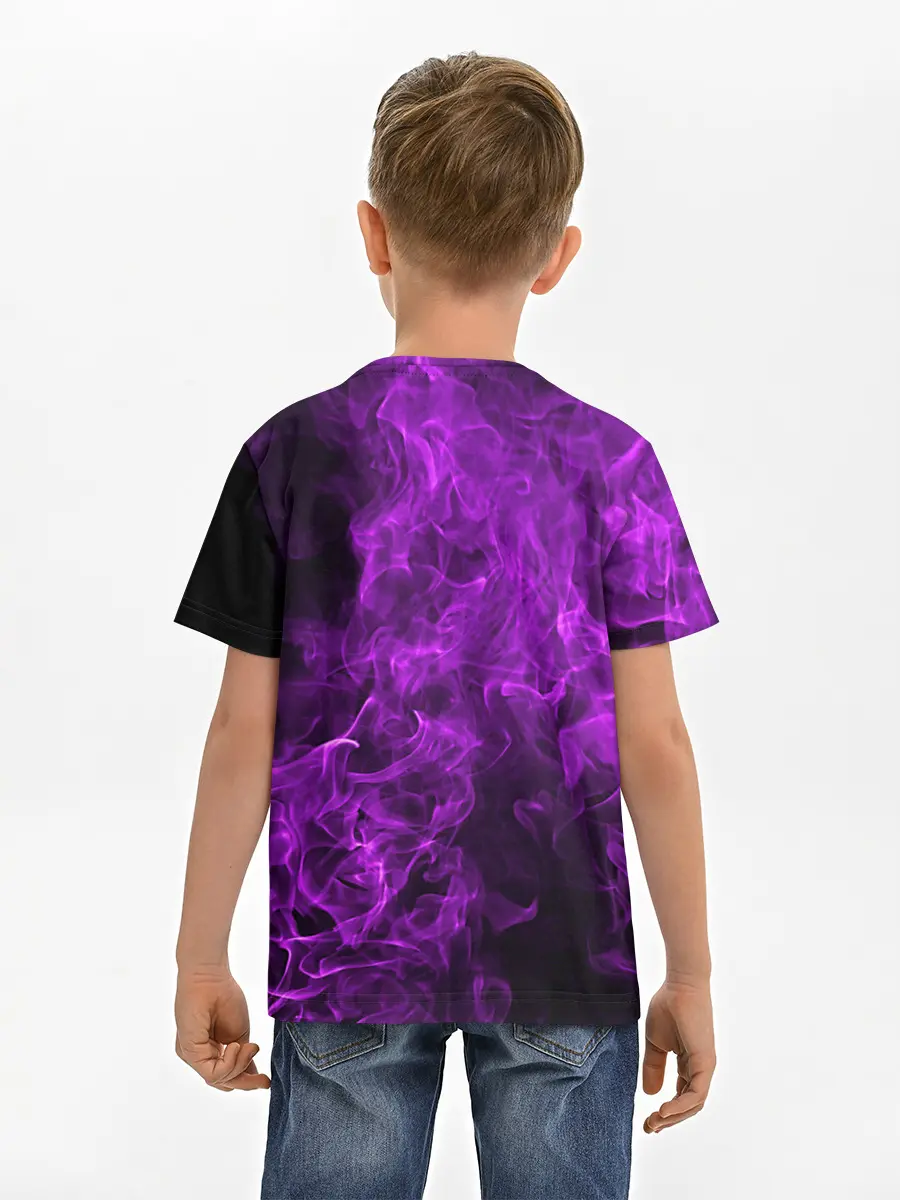 Детская базовая футболка / Violet Fire