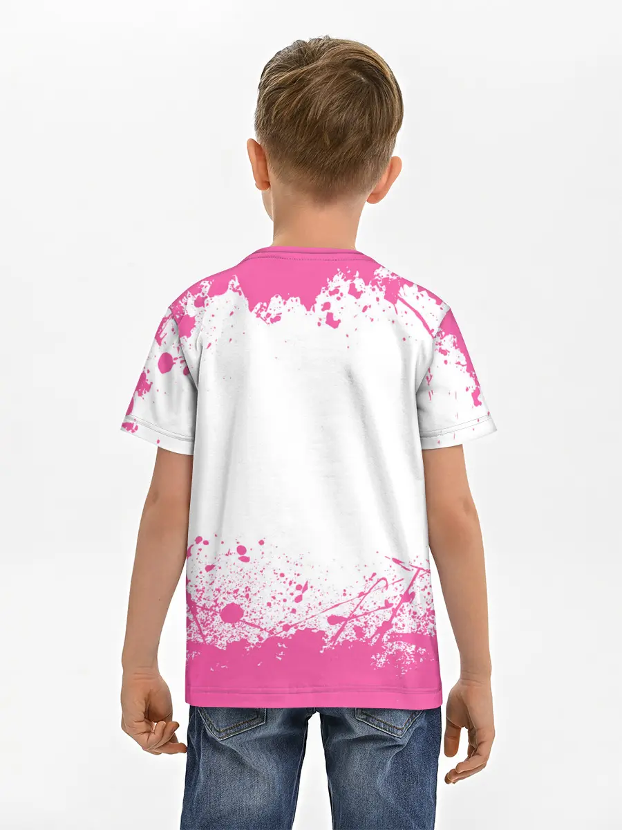 Детская базовая футболка / Девушки и танки | Pink
