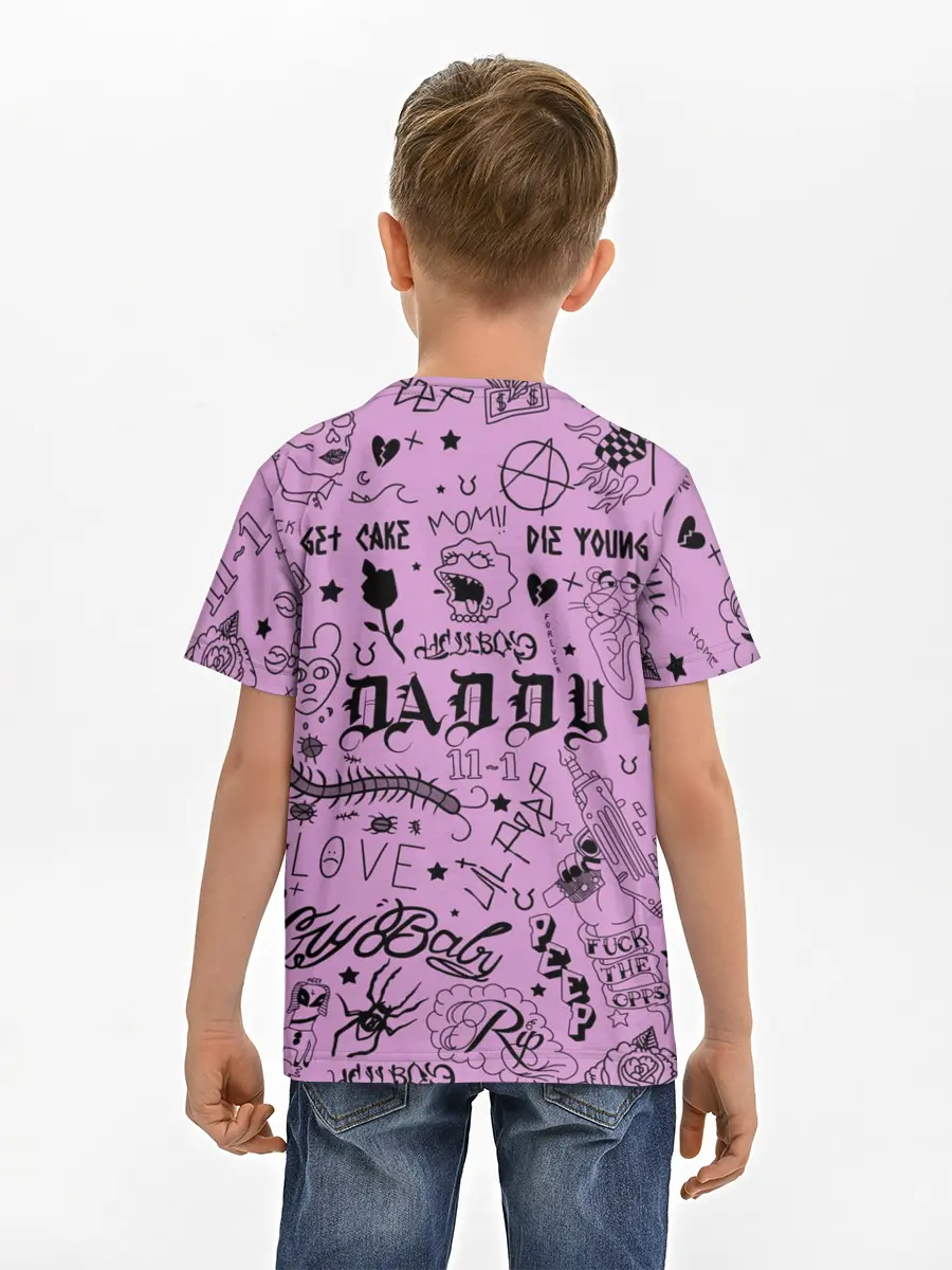 Детская базовая футболка / Lil Peep Tattoo