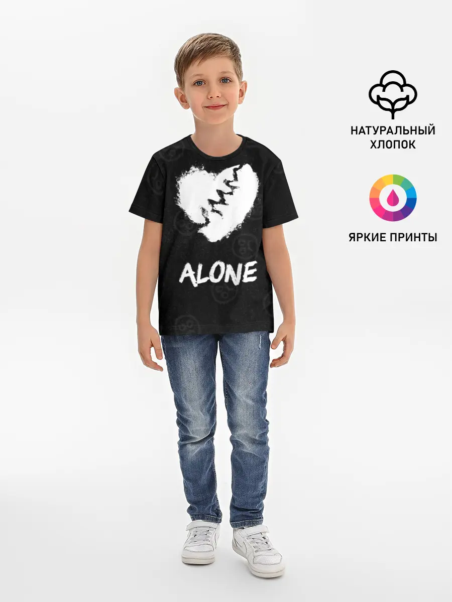 Детская базовая футболка / Alone