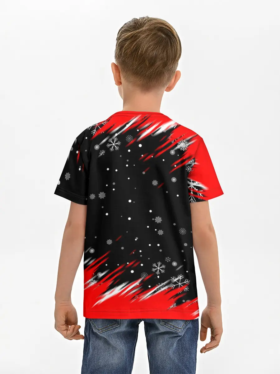 Детская базовая футболка / HAZBIN HOTEL НОВОГОДНИЙ.