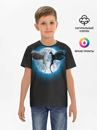 Детская базовая футболка / Как приручить дракона
