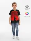 Детская базовая футболка / Самурай 3D