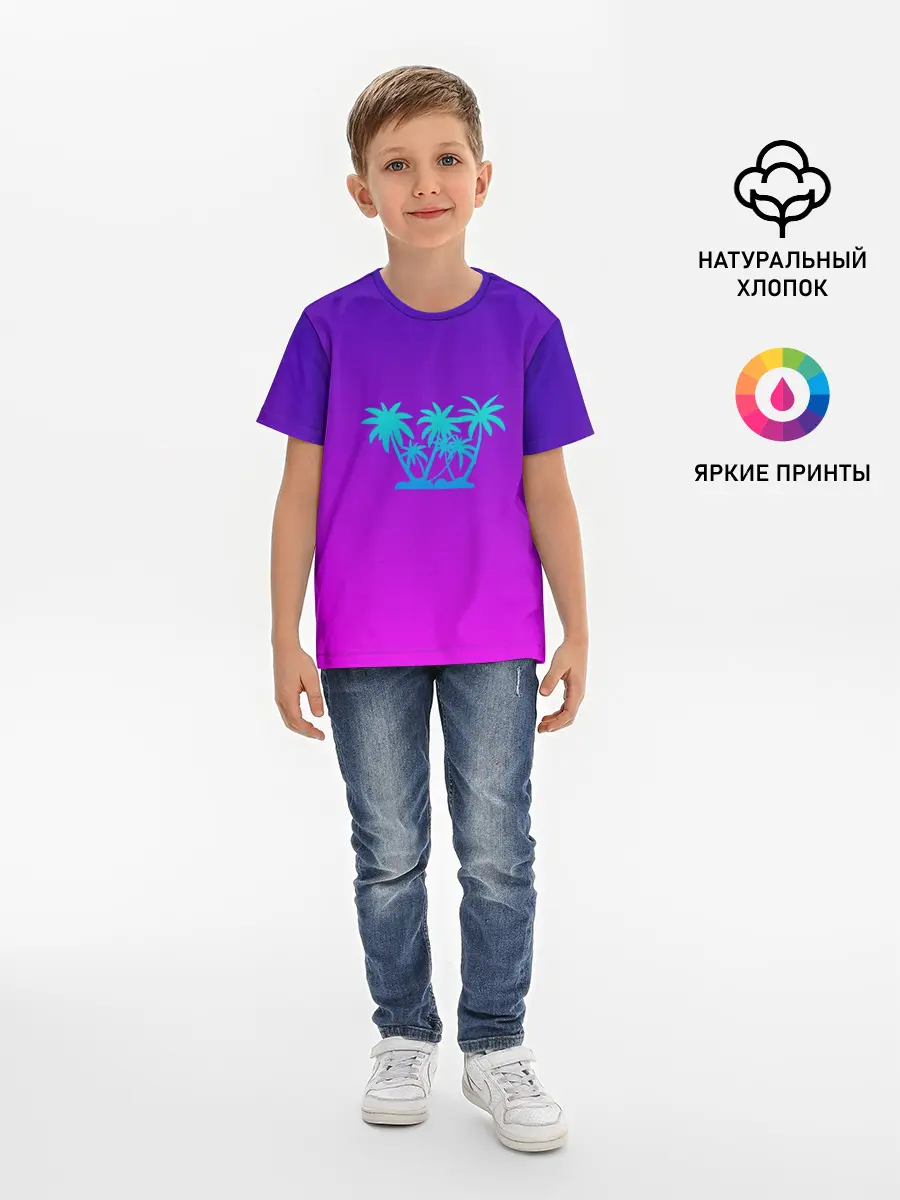 Детская базовая футболка / Summer New