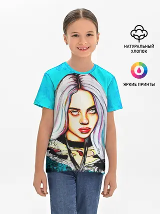 Детская базовая футболка / Billie Eilish