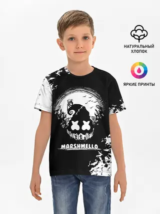 Детская базовая футболка / Marshmello Кошмар